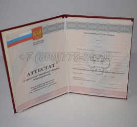 Аттестат За 11 Класс 2012г Серебро в Новосибирске